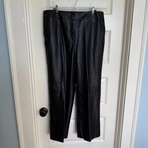 Black Faux Leather Pants from Ruby Rd. - Size 14